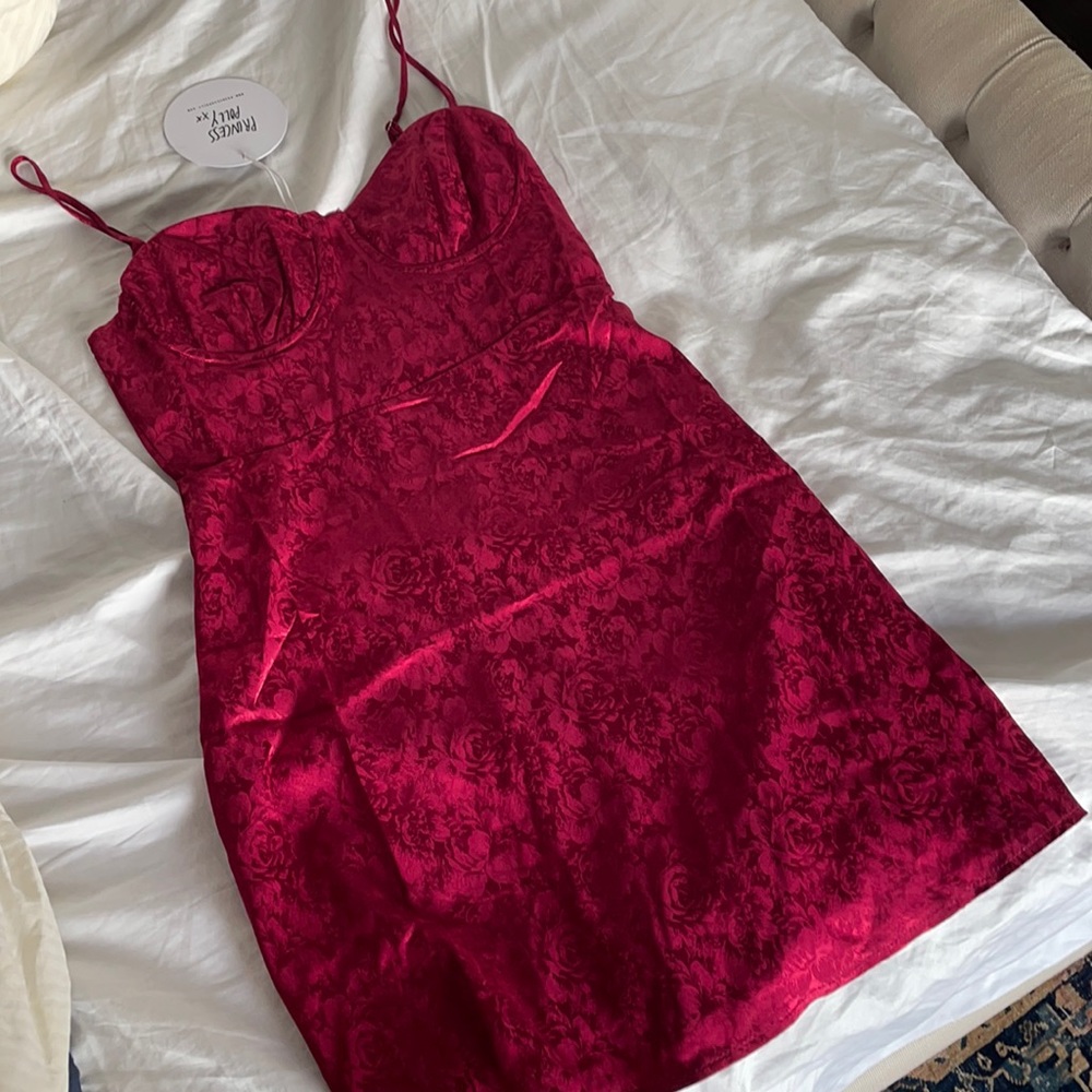 NWT Diva Mini Dress in Deep Red from Princess Polly!